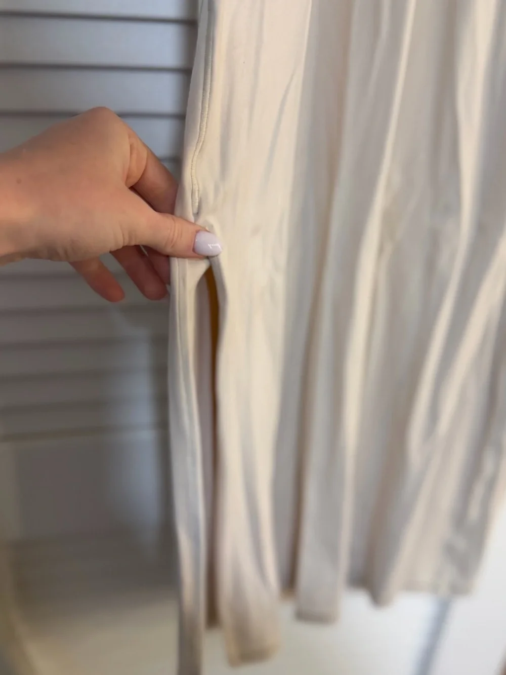 Women's Cream Midi dress
